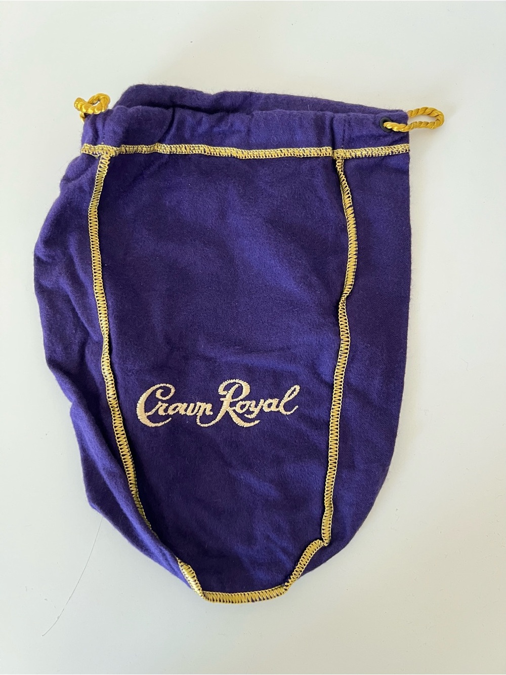 Medium Purple Crown Royale Drawstring Bag 9” Great Condition
